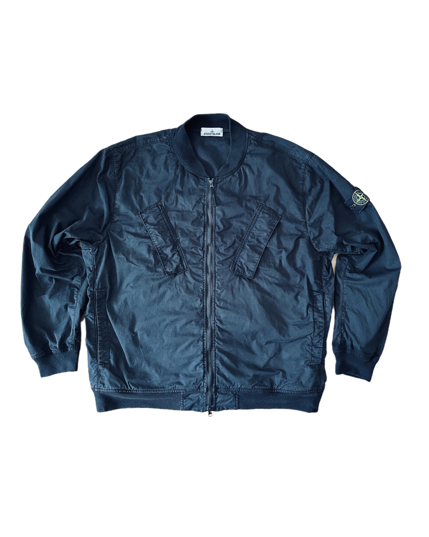 Stone Island 2024 Supima Cotton Twill Stretch-TC Bomber Jacket - 3XL - Made in Italy