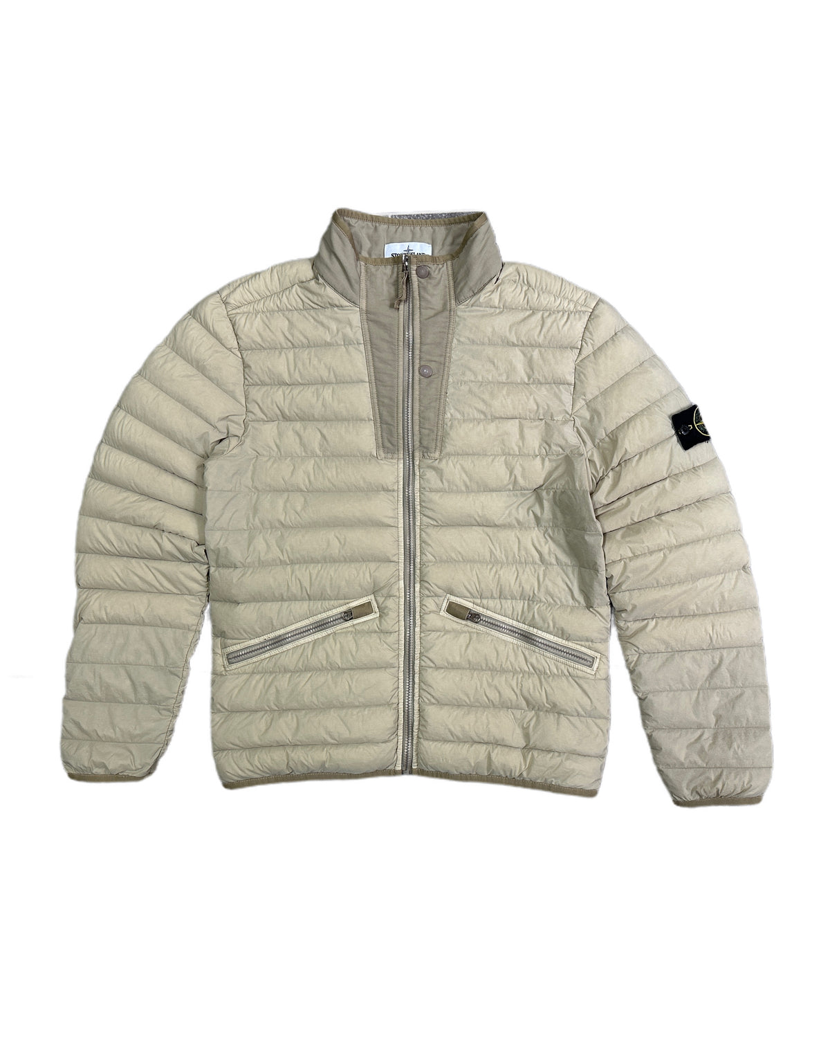 Stone Island 2019 Loom Woven Down Chambers Stretch Nylon-TC Jacket - M