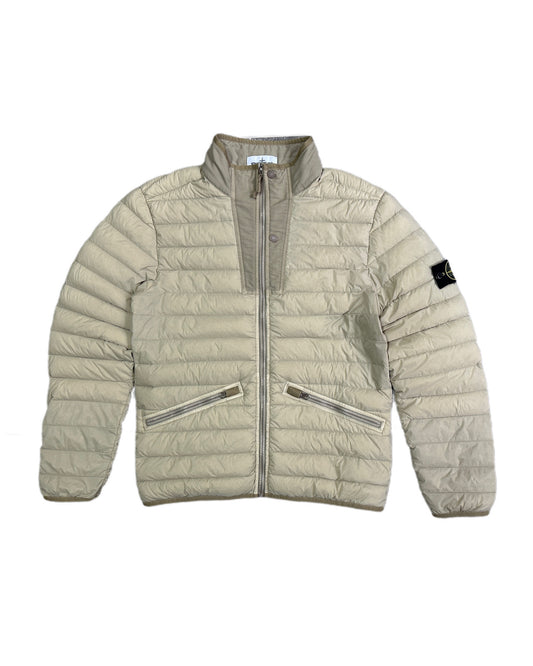 Stone Island 2019 Loom Woven Down Chambers Stretch Nylon-TC Jacket - M