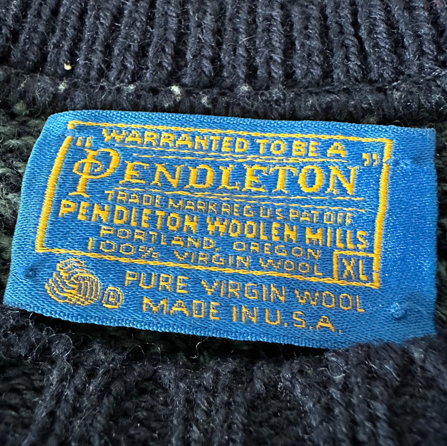 Pendleton Woolen Mills Vintage 80s Wool Knit Sweater - XL - Made in USA