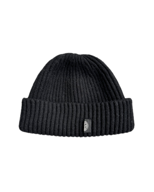 Stone Island 2013 Black Cotton Beanie - Onesize - Made in Italy