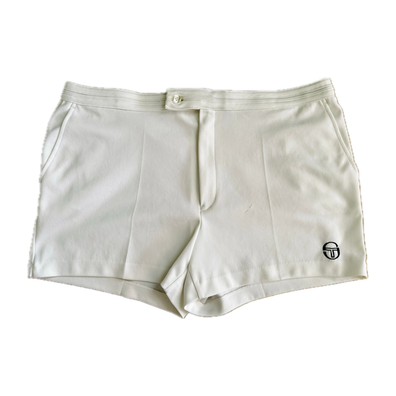 Sergio Tacchini 80s Vintage White Shorts - 58 / XXL - Made in Italy