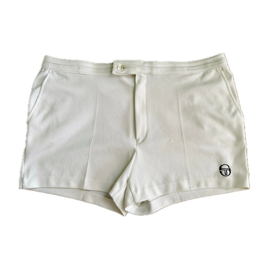 Sergio Tacchini 80s Vintage White Shorts - 58 / XXL - Made in Italy