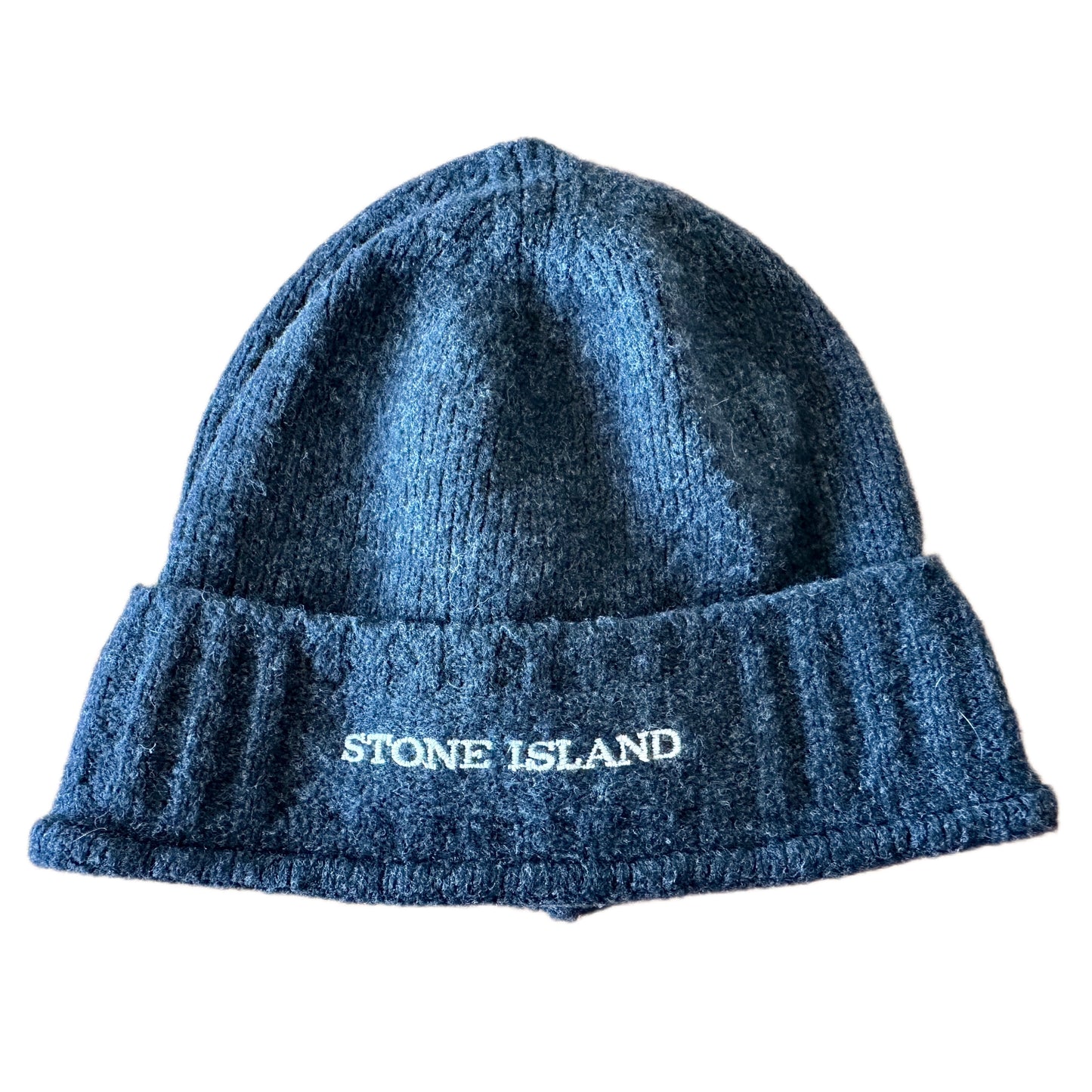 Stone Island 2010 Embroidered Logo Beanie - Made in Italy