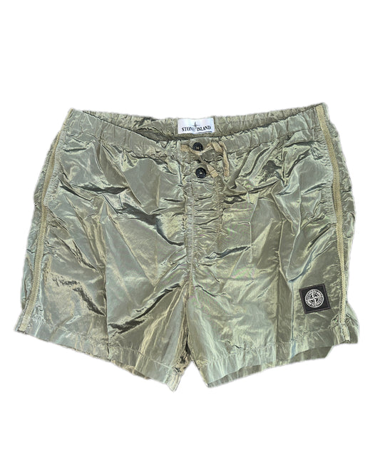 Stone Island 2021 Nylon Metal Shorts Khaki - M