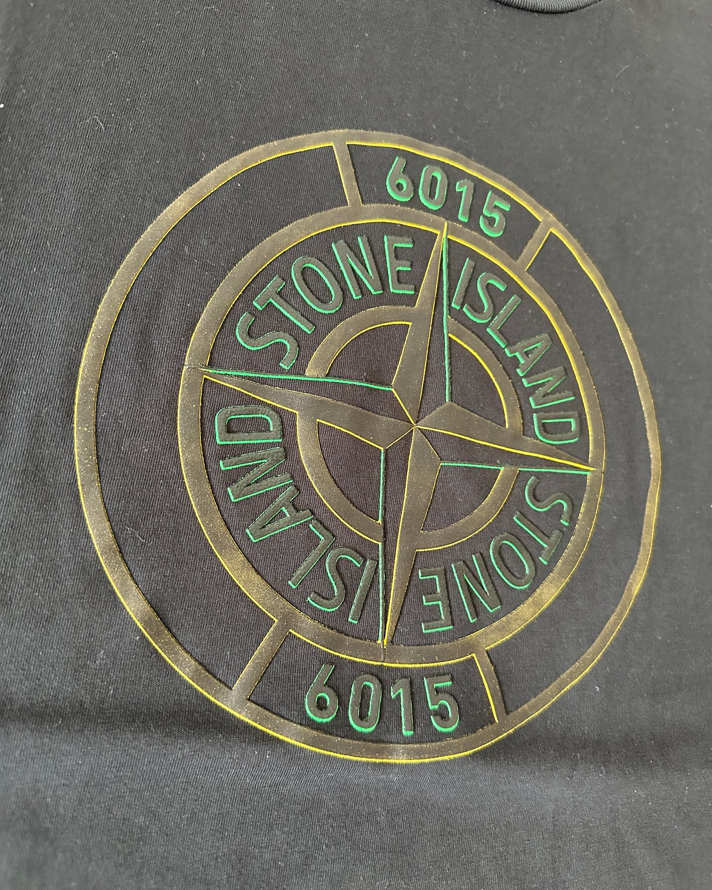 Stone Island 2014 Black 3D Print T-Shirt - XL - Made in Italy