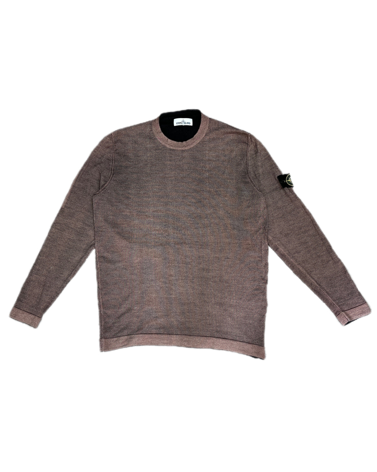 Stone Island 2018 Two Tone Wool Knit Sweater - XXL