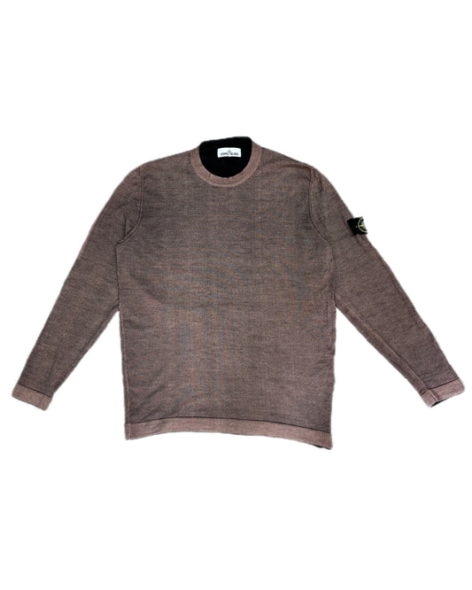 Stone Island 2018 Two Tone Wool Knit Sweater - XXL