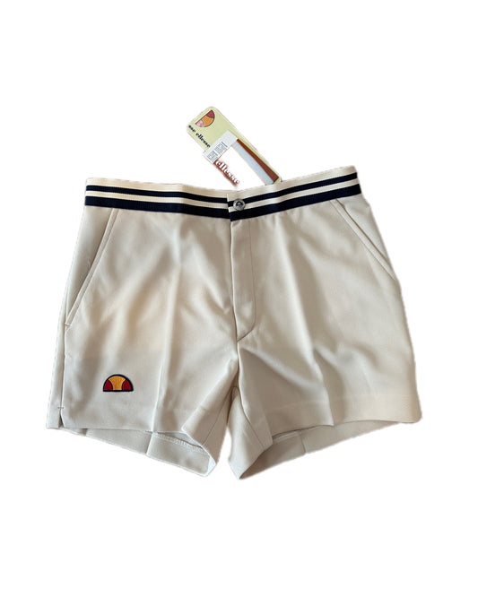 Ellesse Vintage 1985 BNWT Beige Tennis Shorts - 46 / M - Made in Italy