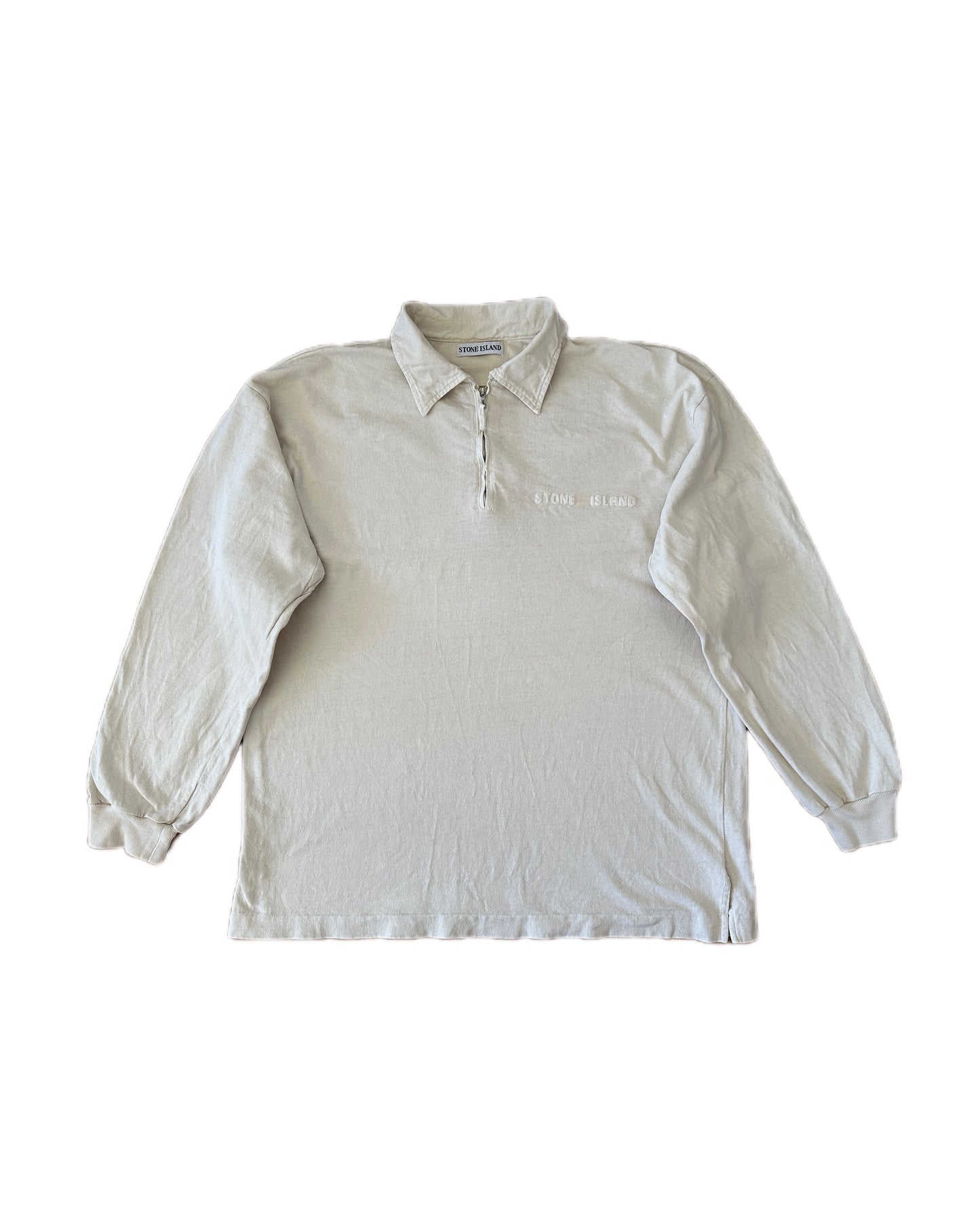 Stone Island 1994 Vintage Quarter Zip Sweatshirt - XXL - Made in Italy