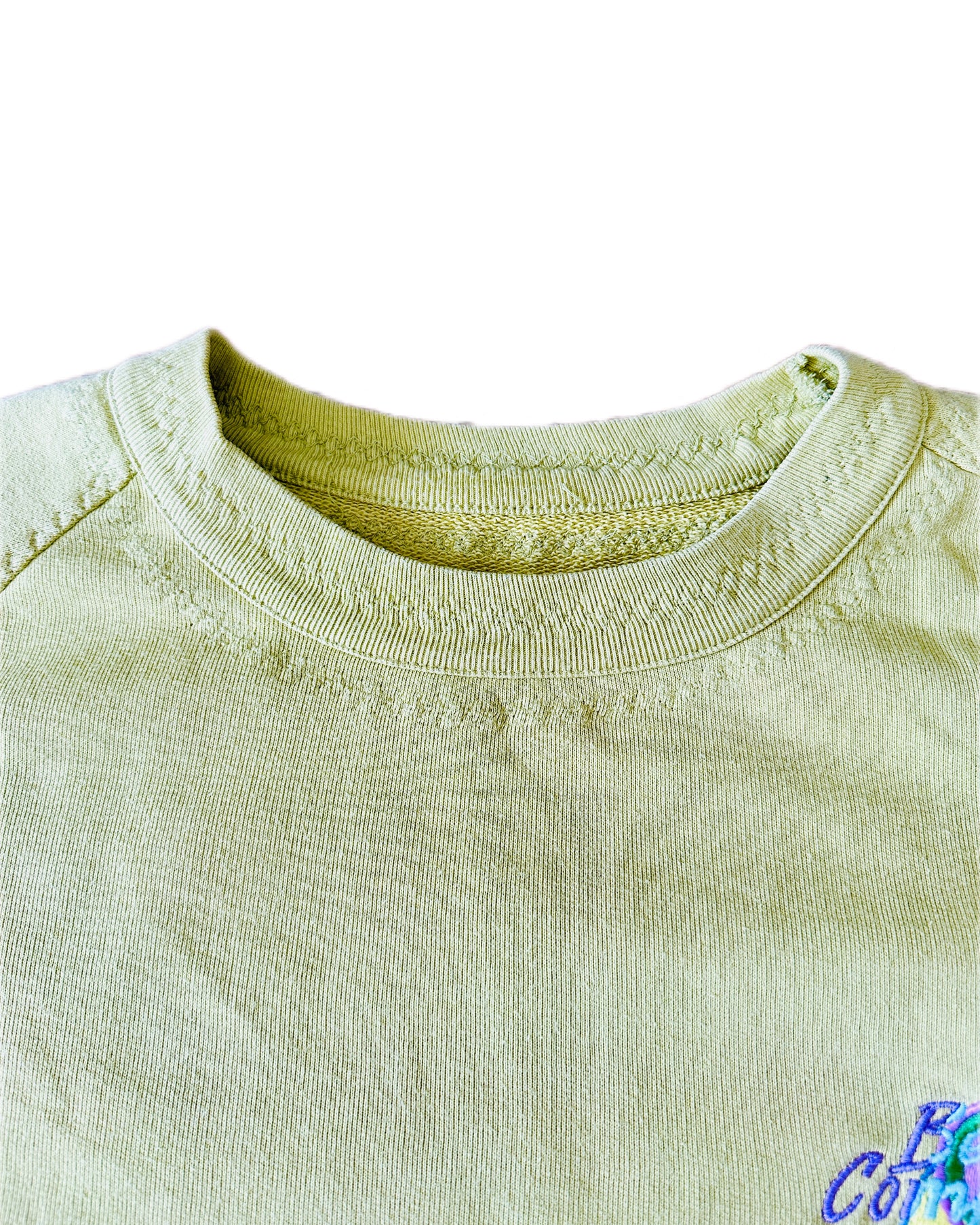 Best Company 1987 Vintage Pastel Lemon Short Sleeve Sweatshirt - L -  Made in Italy
