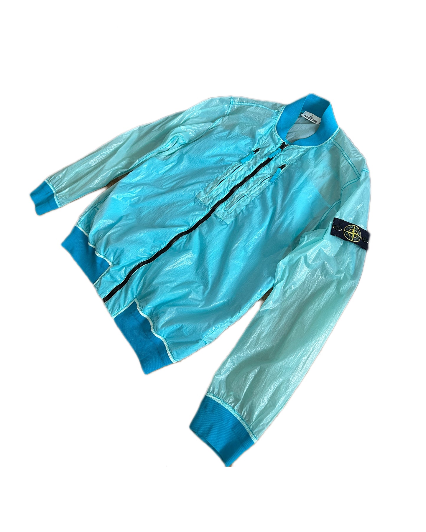 Stone Island 2021 Lucido-TC Packable Crewneck Bomber Jacket - XXL - Made in Italy