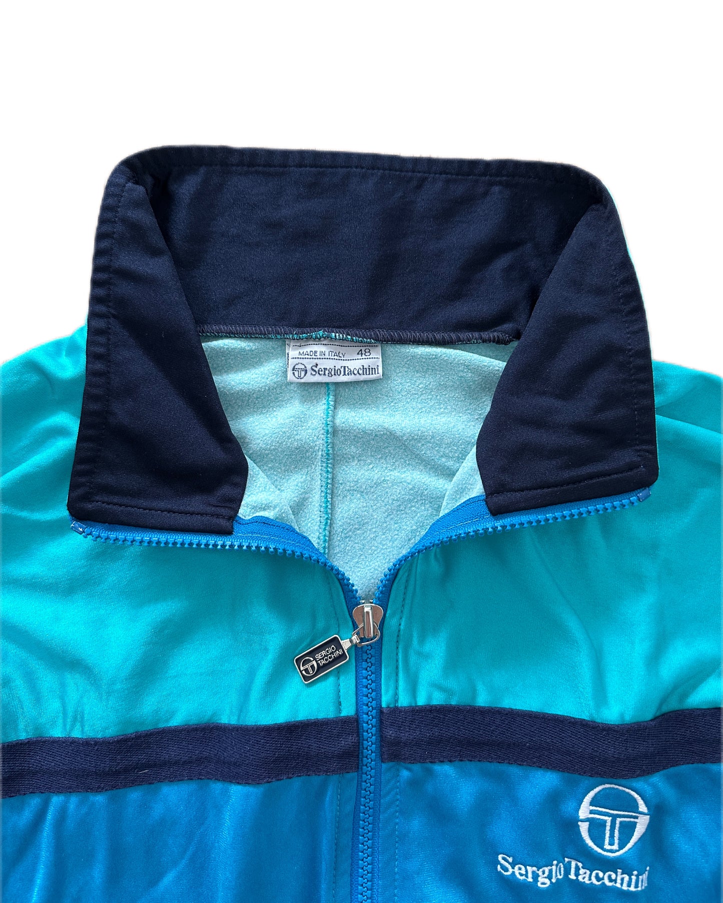 Sergio Tacchini Vintage 80s Track Top - 48 / M - Made in Italy