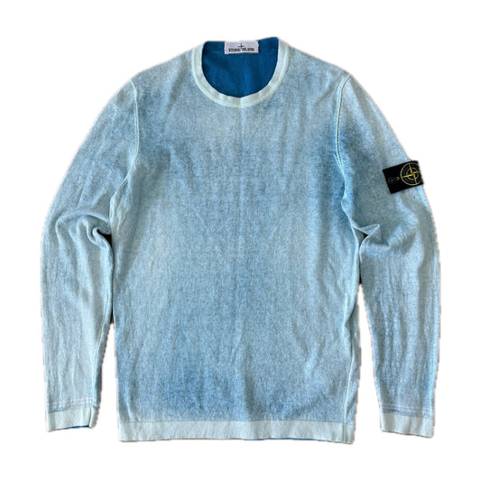 Stone Island 2020 Handsprayed Light Knit Sweater - L - Made in Italy