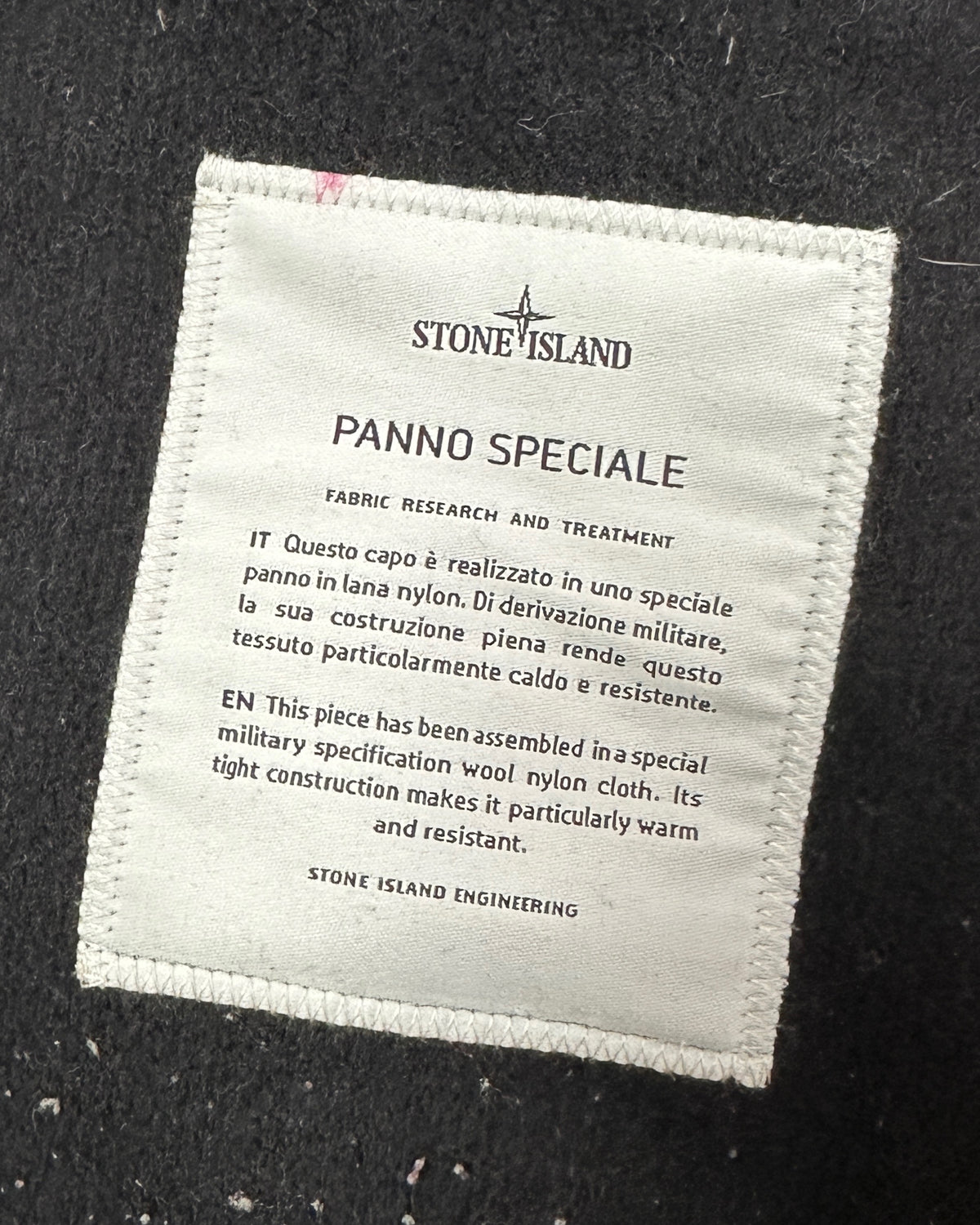 Stone Island 2013 Panno Speciale Wool Coat - XL - Made in Italy