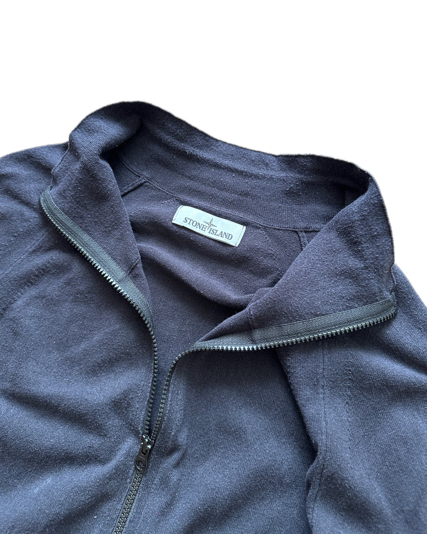 Stone Island 2019 Brushed Cotton  Zip Jacket Navy - XXL