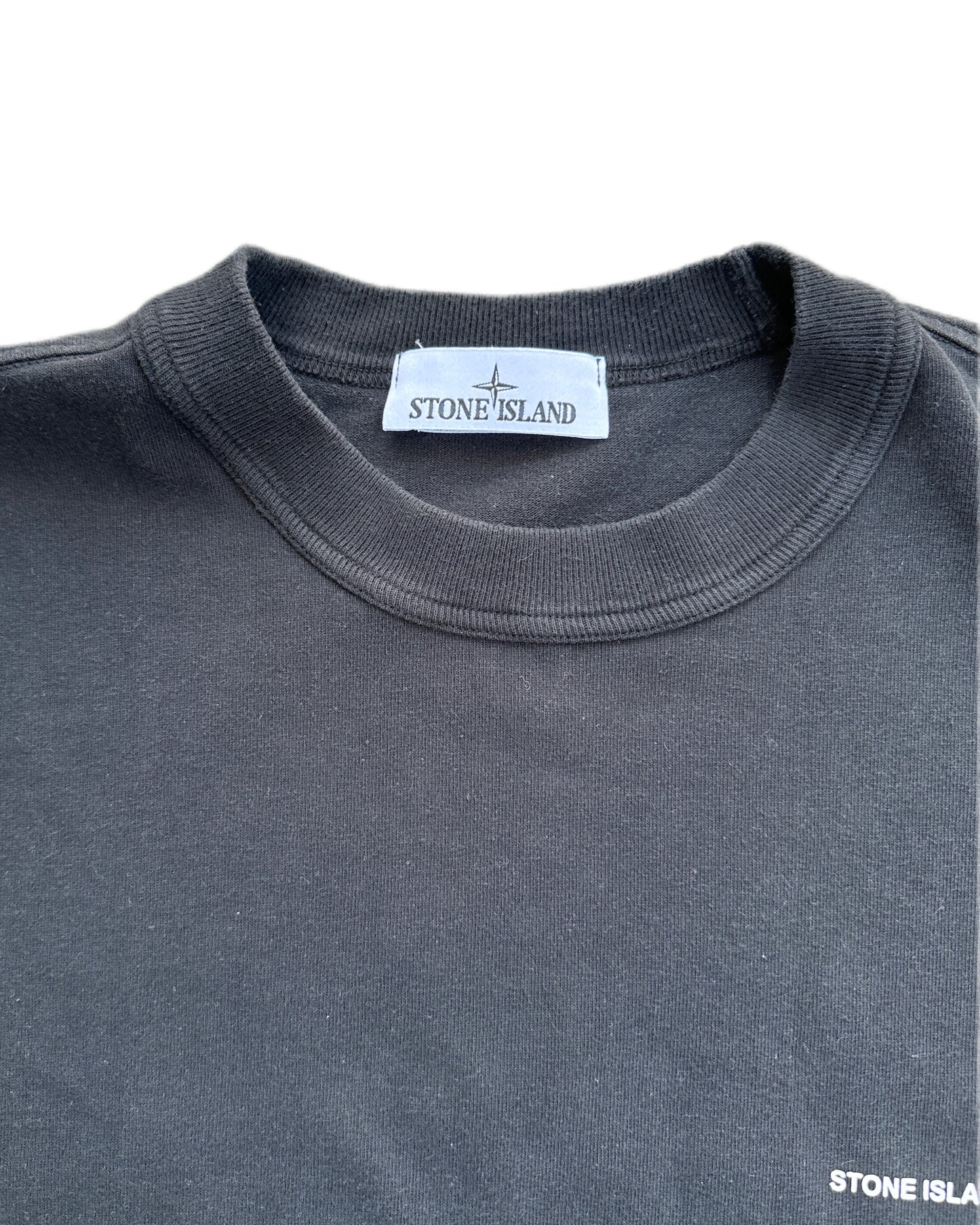 Stone Island 2024 Logo Spellout Pocket T-Shirt Black - XL