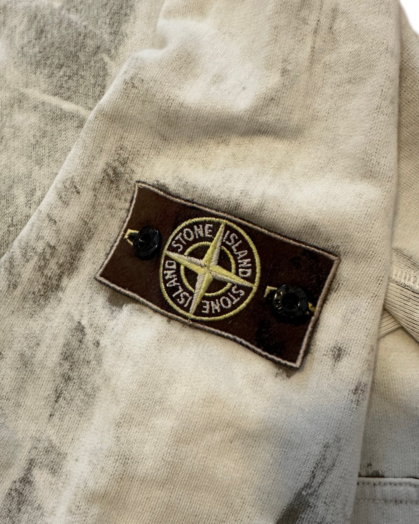 Stone Island 2017 Hand Corrosion Hooded Sweatshirt - XXL - Made in Italy