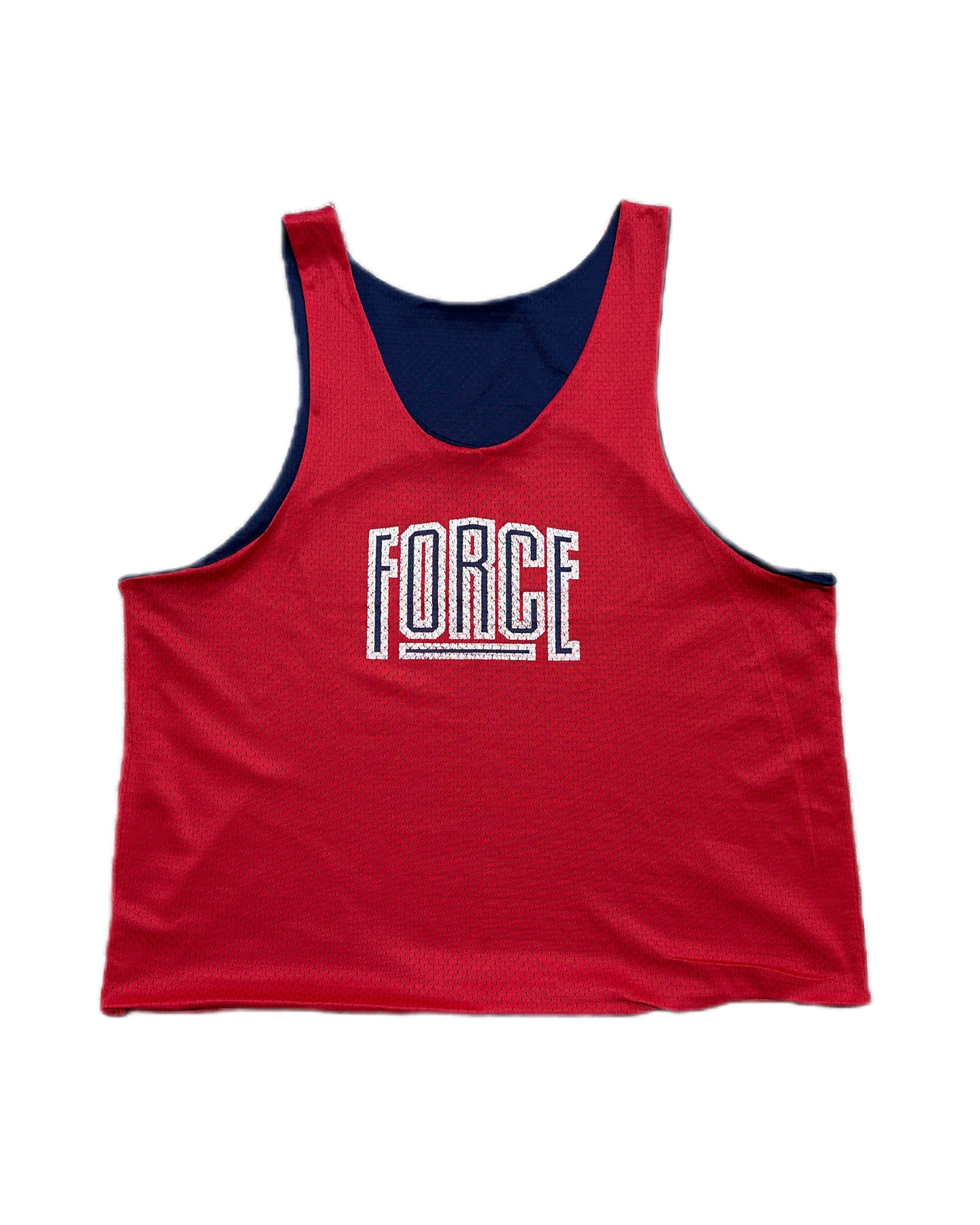 Nike Force 1990 Vintage Red/Navy Reversible Mesh Jersey - M - Made in USA
