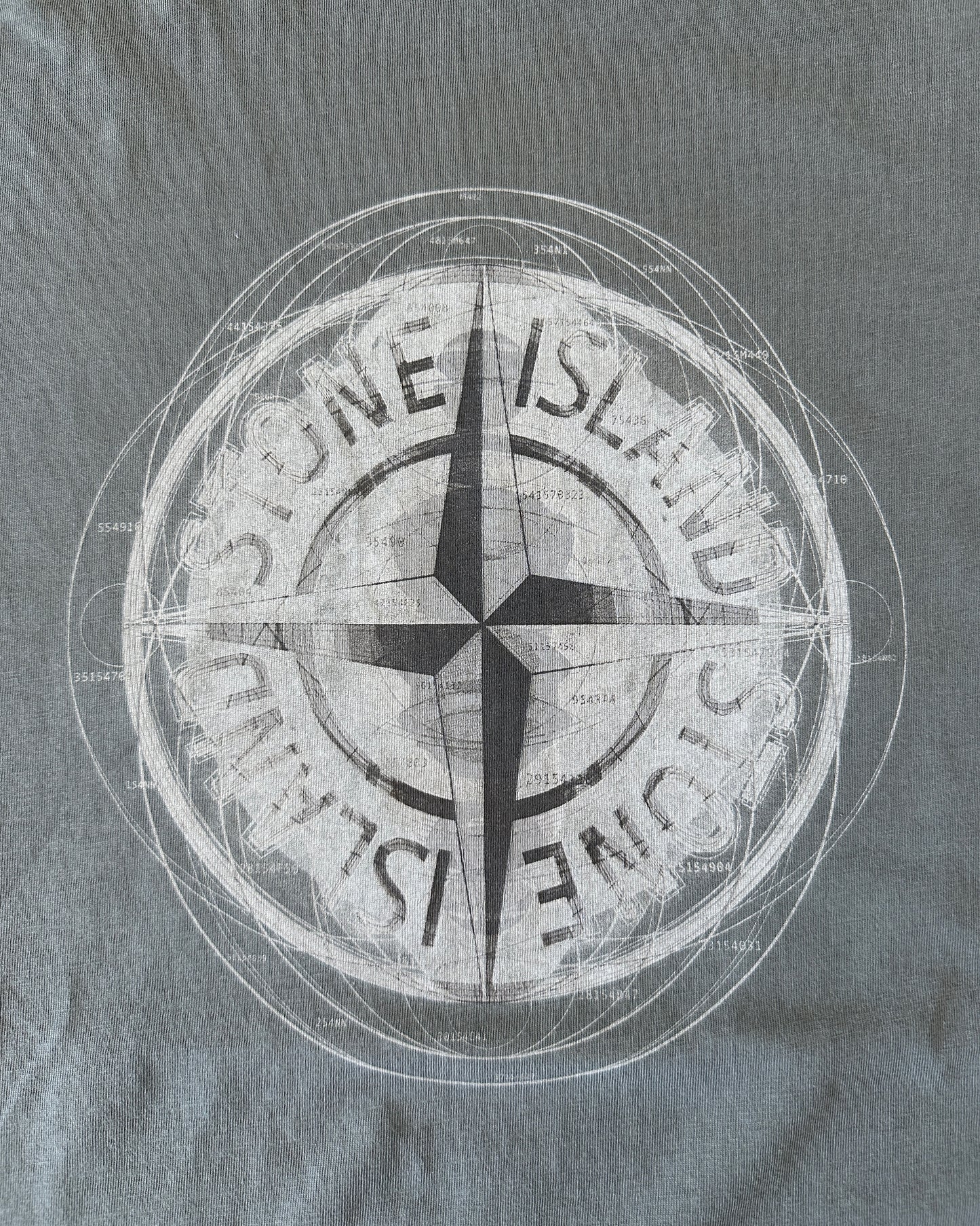 Stone Island 2014 Graphic Print Grey T-Shirt - XL - Made in Italy