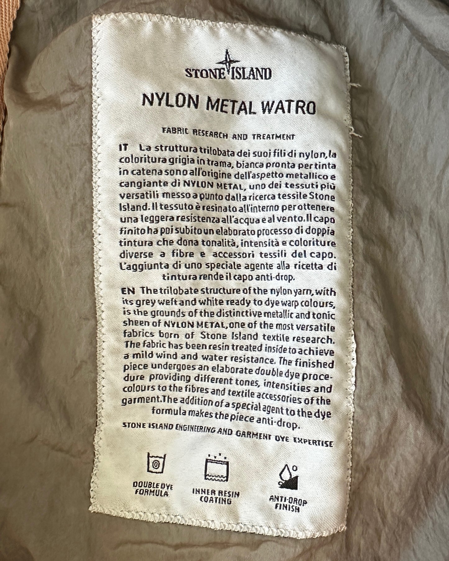 Stone Island 2018 Nylon Metal Watro Jacket - L