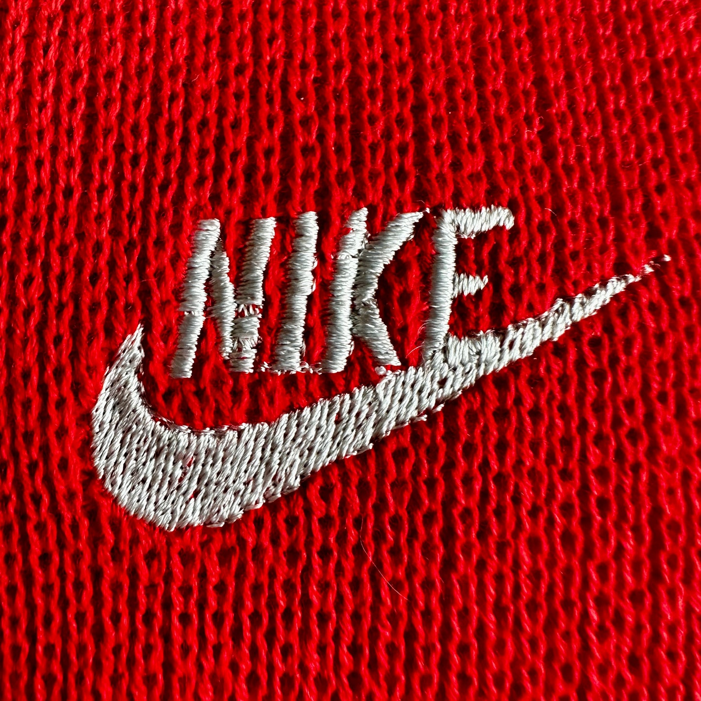 Nike 1986 Vintage Tennis Crewneck Knit Sweater Red - L - Made in Italy