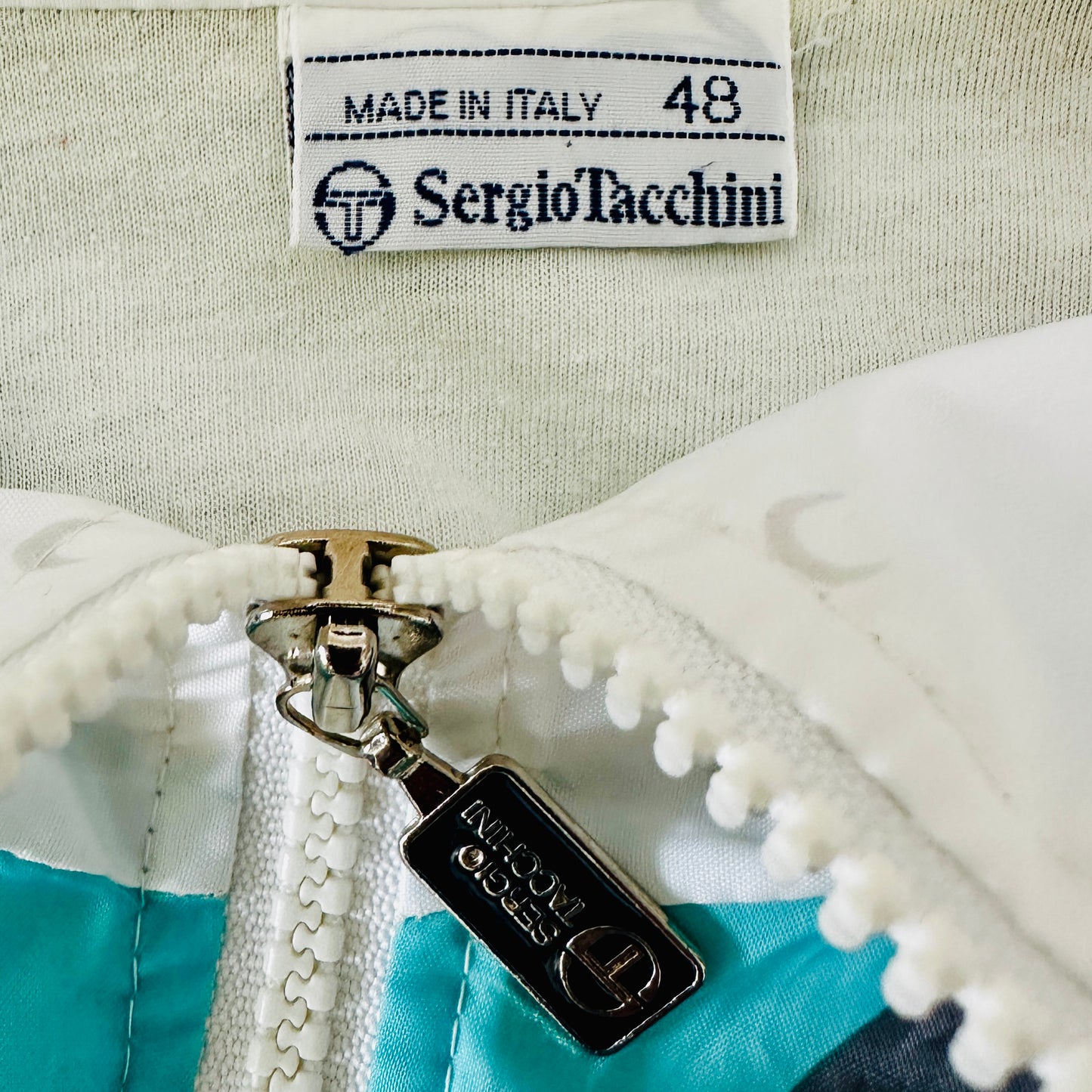 Sergio Tacchini 80s Vintage Track Jacket - 48 / M - Made in Italy