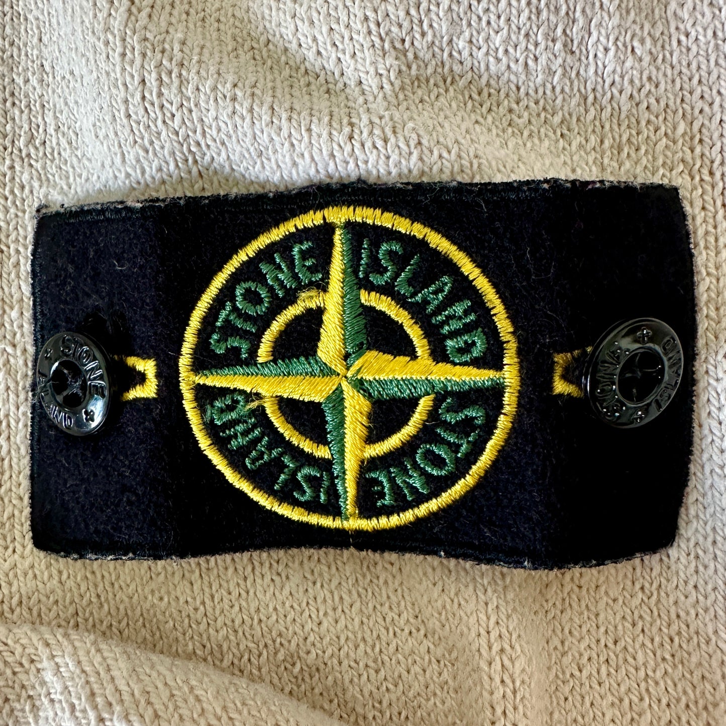 Stone Island 2011 Cotton Knit V-Neck Sweater - L - Made in Italy