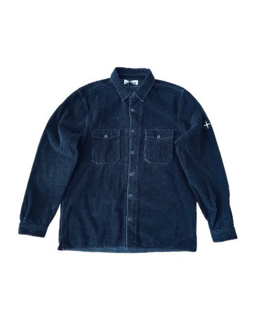 Stone Island Corduroy 2021 400 Black Overshirt - XL - Made in Italy