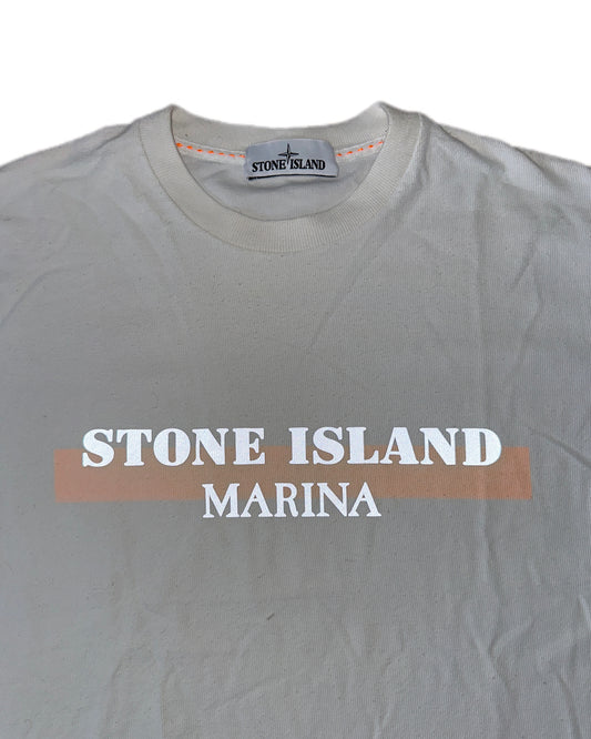 Stone Island Marina 2016 Reflective Print Ribbed T-Shirt - M - Made in Italy