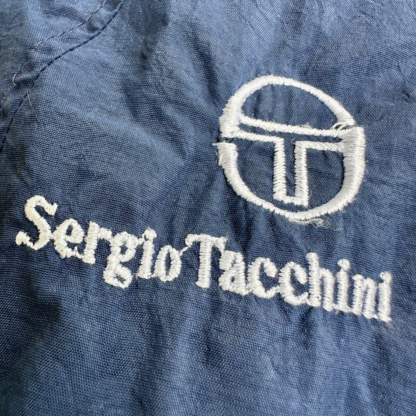 Sergio Tacchini Vintage 90s Navy Tennis Gilet - 50 / L