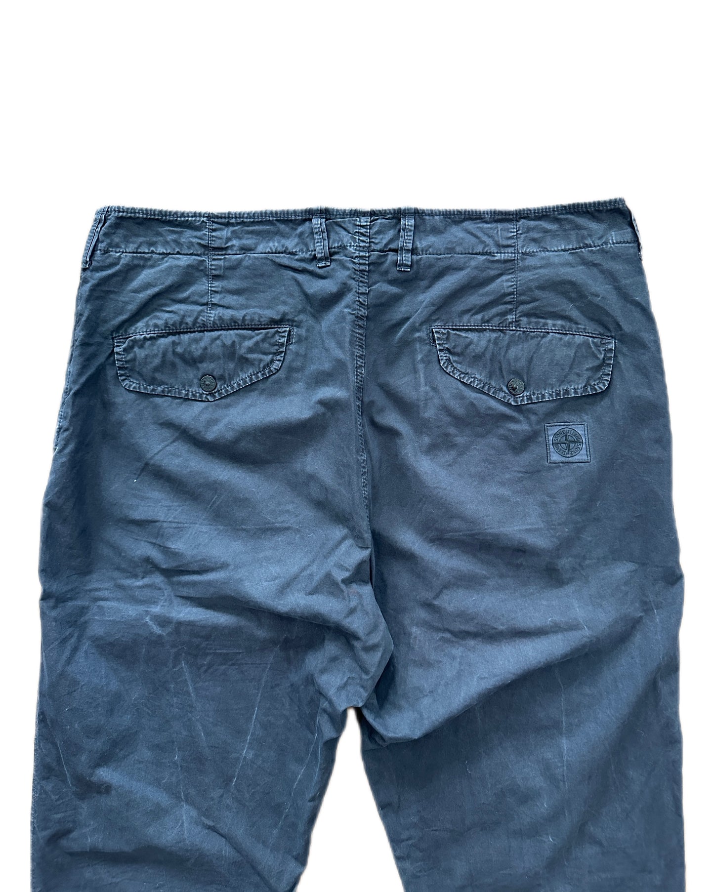 Stone Island 2024 Old Treatment Cotton Trousers - 38