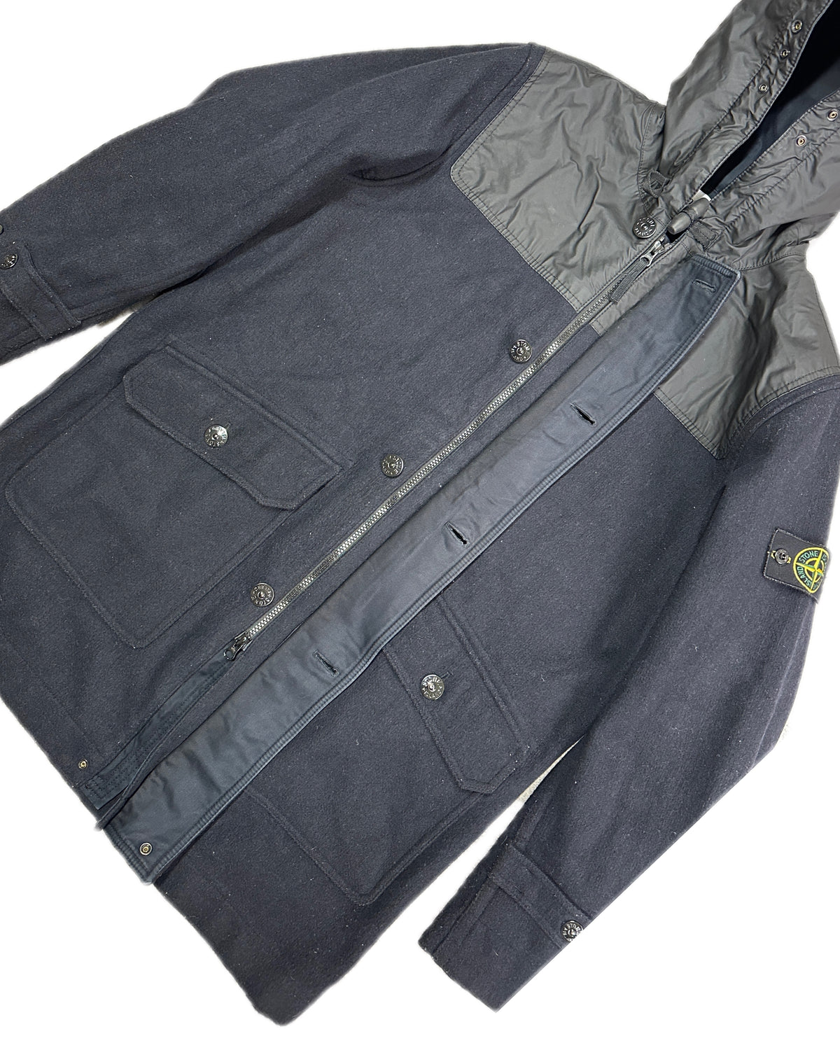 Stone Island 2013 Panno Speciale Wool Coat - XL - Made in Italy