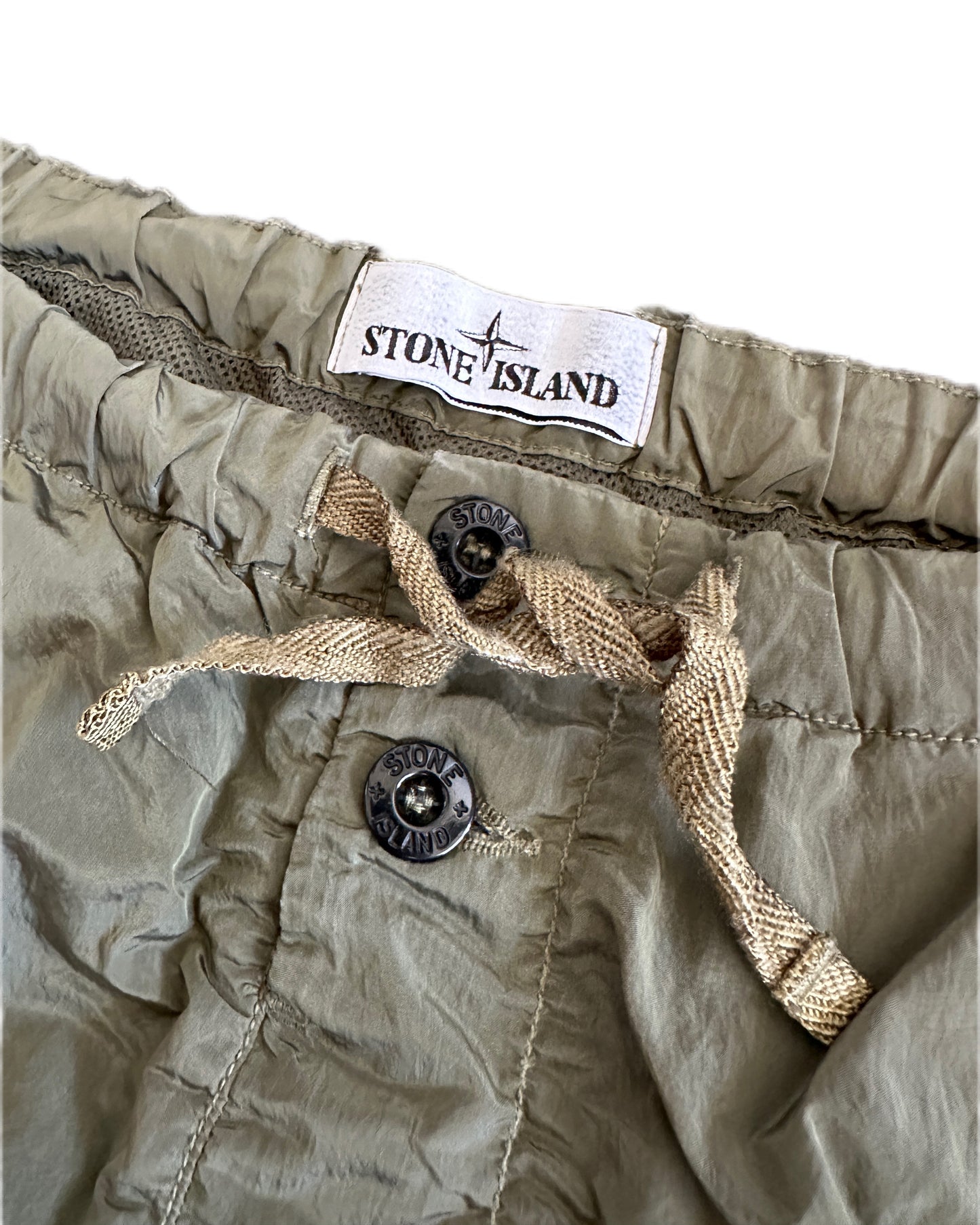 Stone Island 2021 Nylon Metal Shorts Khaki - M
