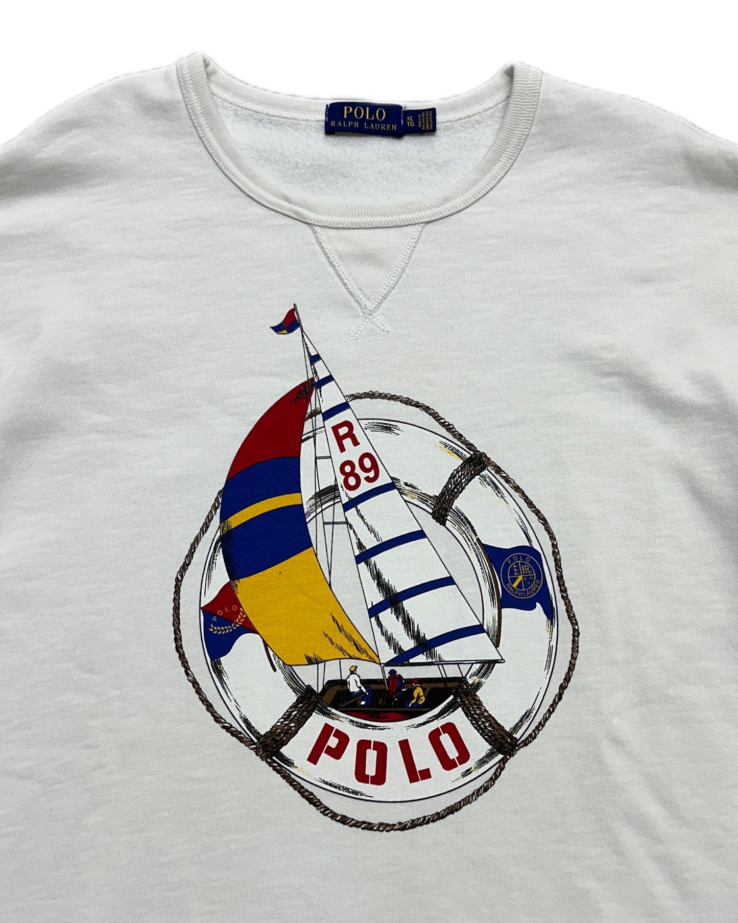 Polo Lalph Lauren 90s Retro Regatta R89 Sweatshirt - XL