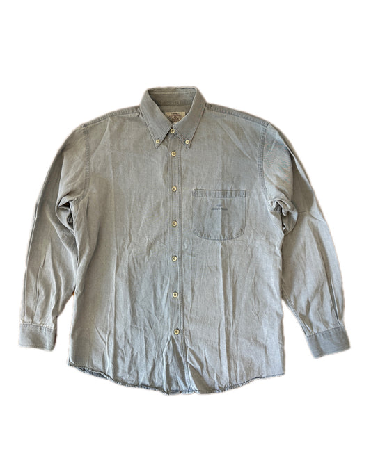 Armani Jeans Vintage 90s Cotton Overshirt -  L - Made in Italy