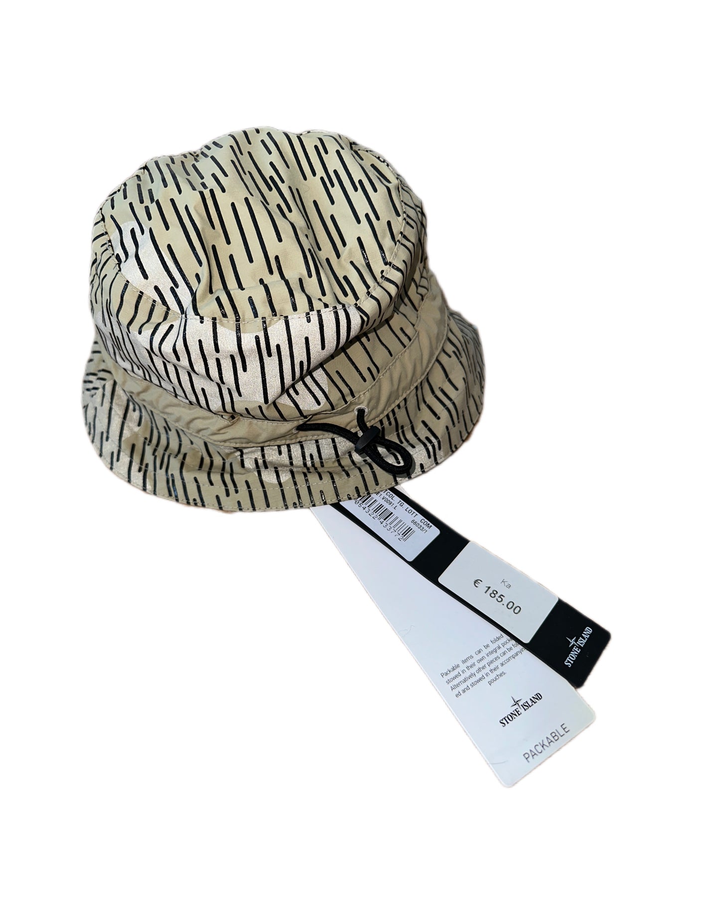 Stone Island 2021 Rain Camo Packable Bucket Hat - L - Made in Italy