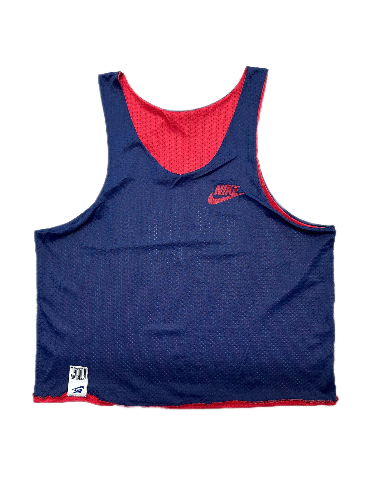 Nike Force 1990 Vintage Red/Navy Reversible Mesh Jersey - M - Made in USA