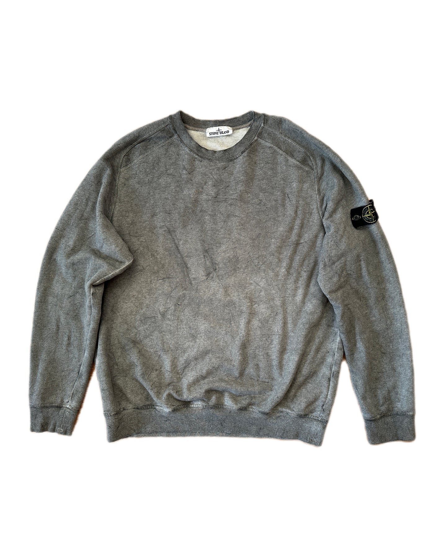 Stone Island 2020 Dust Colour Treatment Grey Sweatshirt - XXL