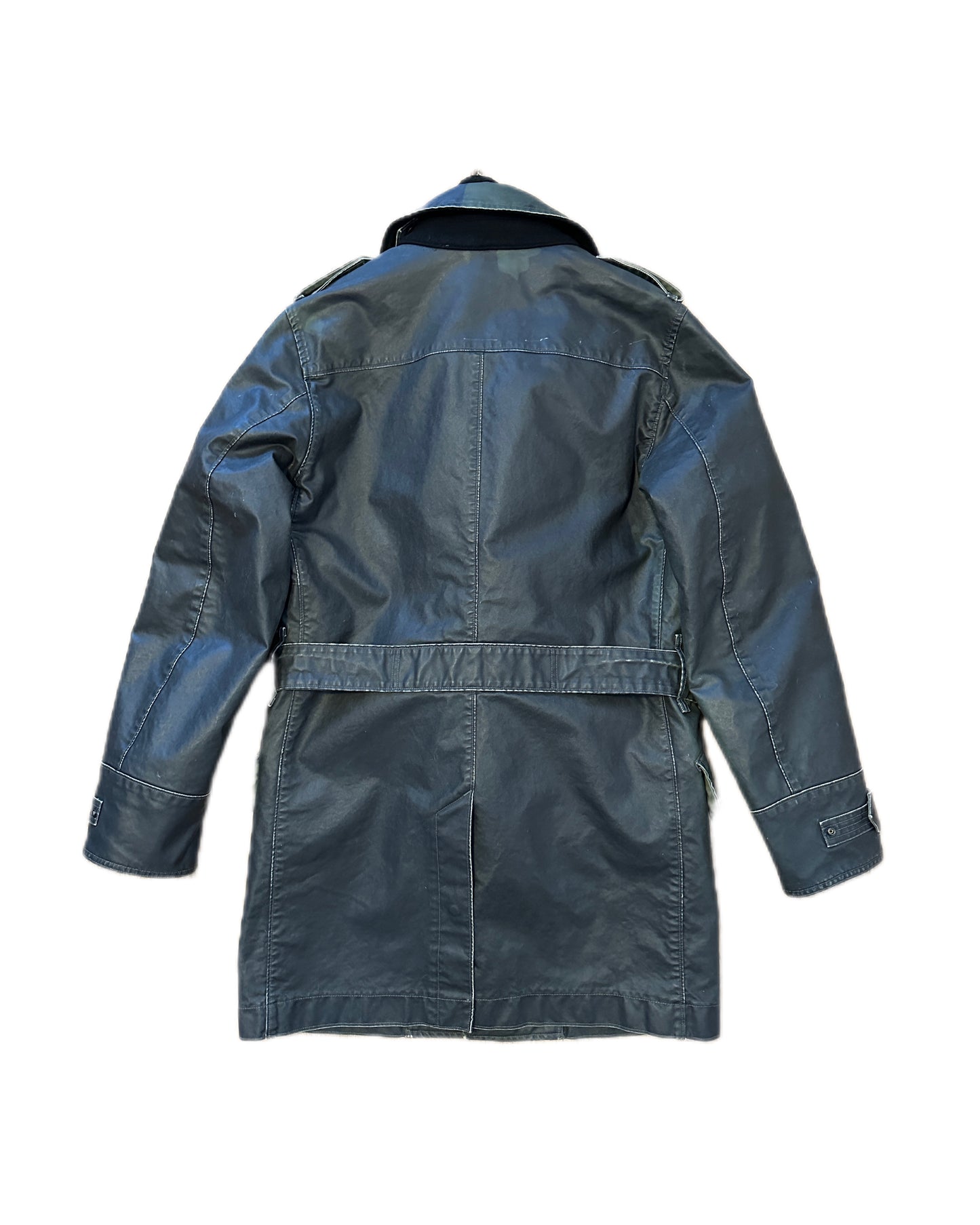 Stone Island 2009 Archivio Waxed Ice  Trenchcoat Jacket - M - Made in Italy