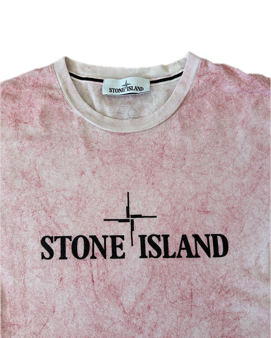Stone Island 2017 Dust Colour Check Logo T-Shirt - L
