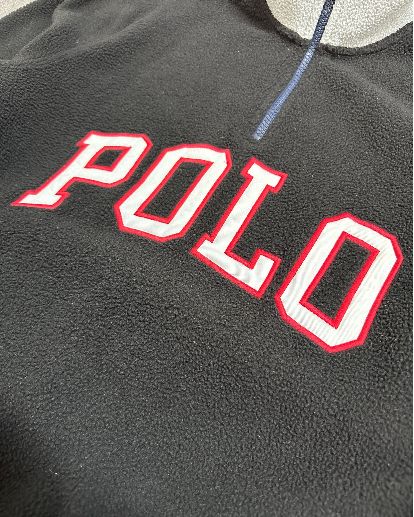 Polo Ralph Lauren USA Fleece 3/4 Zip Sweatshirt  Black -  M