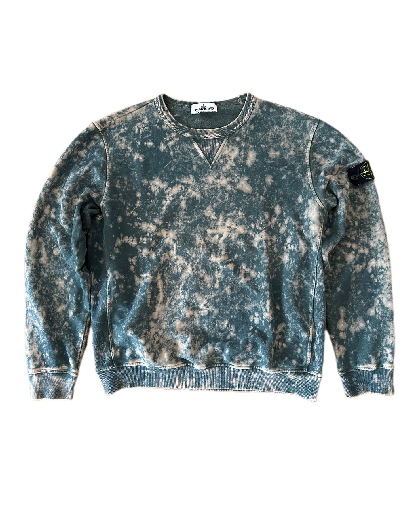 Stone Island 2021 Off-Dye OVD Cotton Fleece Crewneck Sweatshirt - L