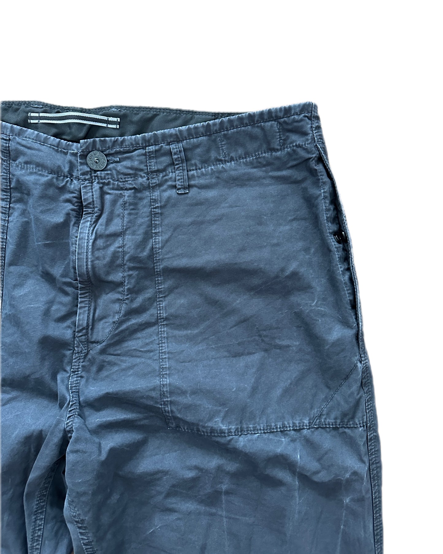 Stone Island 2024 Old Treatment Cotton Trousers - 38