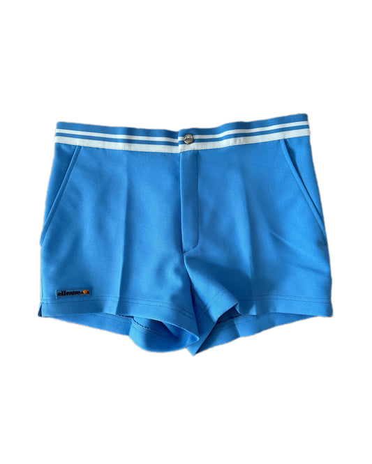 Ellesse Vintage 80s Light Blue Tennis Shorts - S