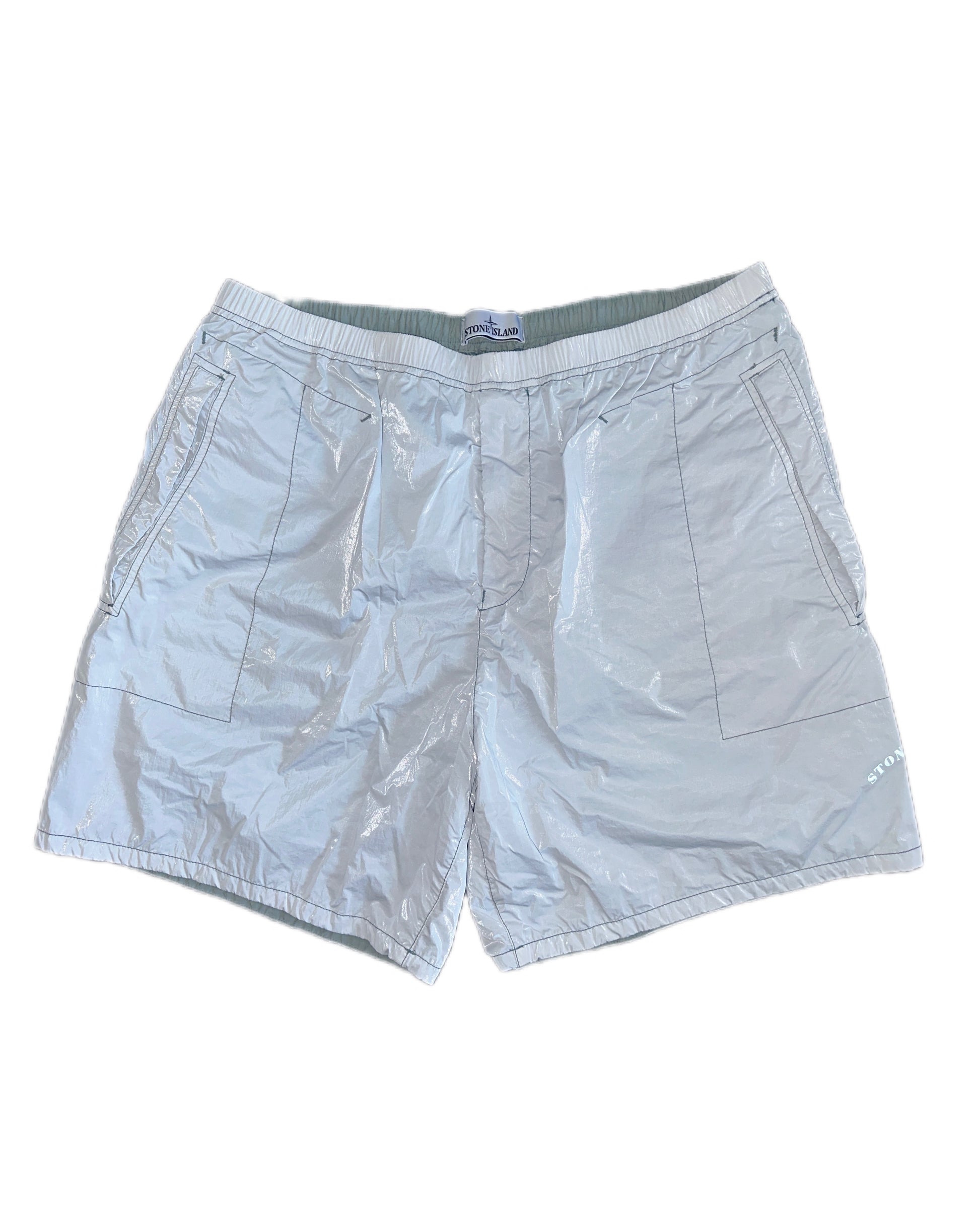 Stone Island Marina 2023 Rip Stop Prismatica Shorts 38 XXL Made in Italy