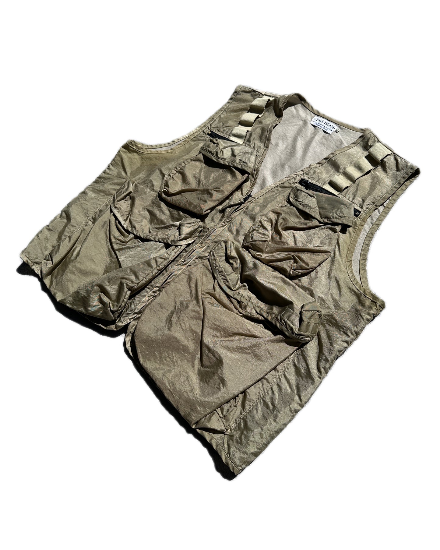 Stone Island 1995 Vintage Archivio Canvas Formula Steel Vest - XL - Made in Italy