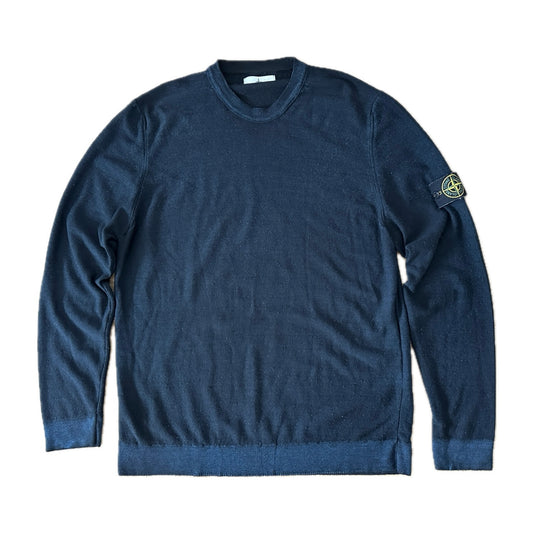 Stone Island 2016 Wool Knit Sweater Navy - 3XL - Made in Italy