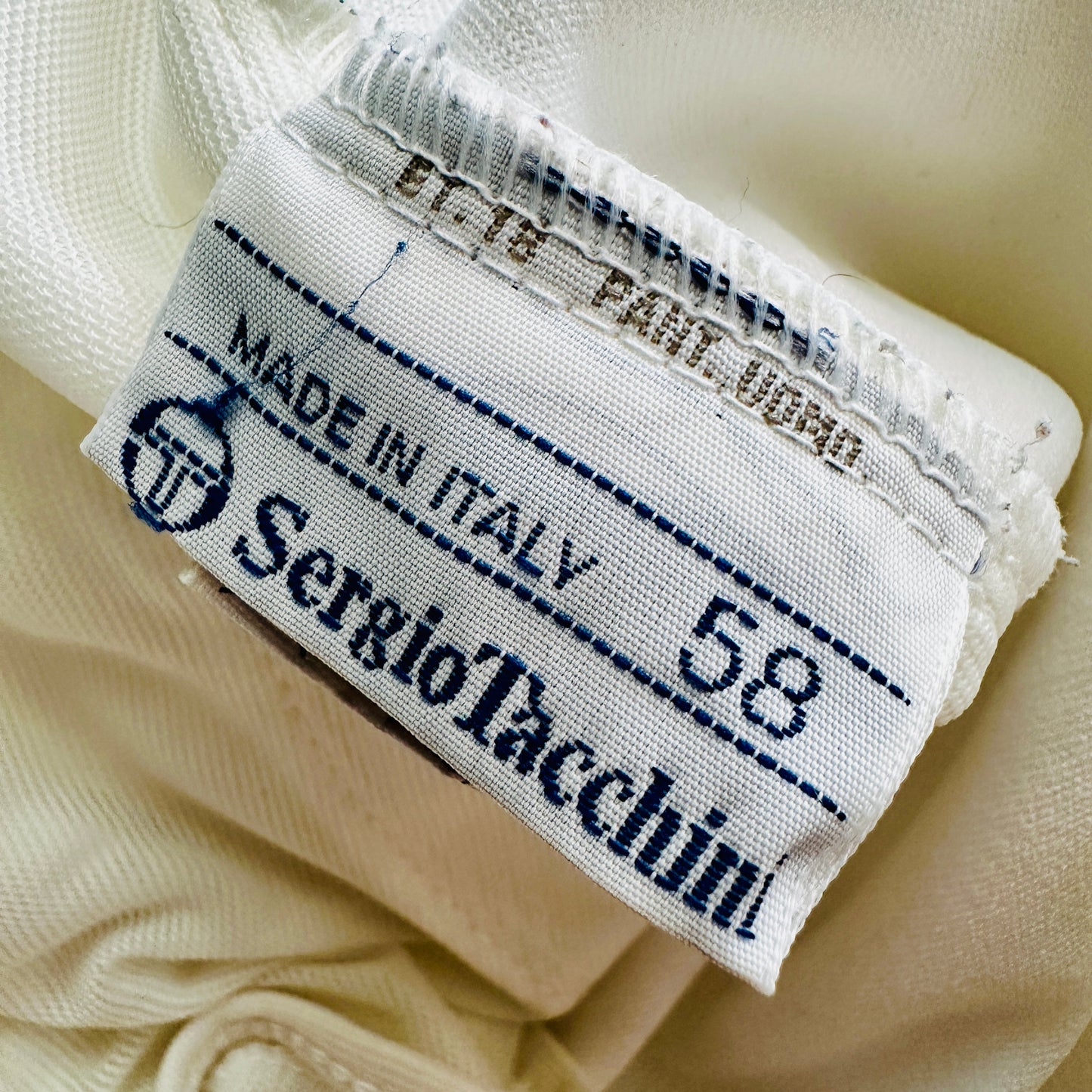 Sergio Tacchini 80s Vintage White Shorts - 58 / XXL - Made in Italy