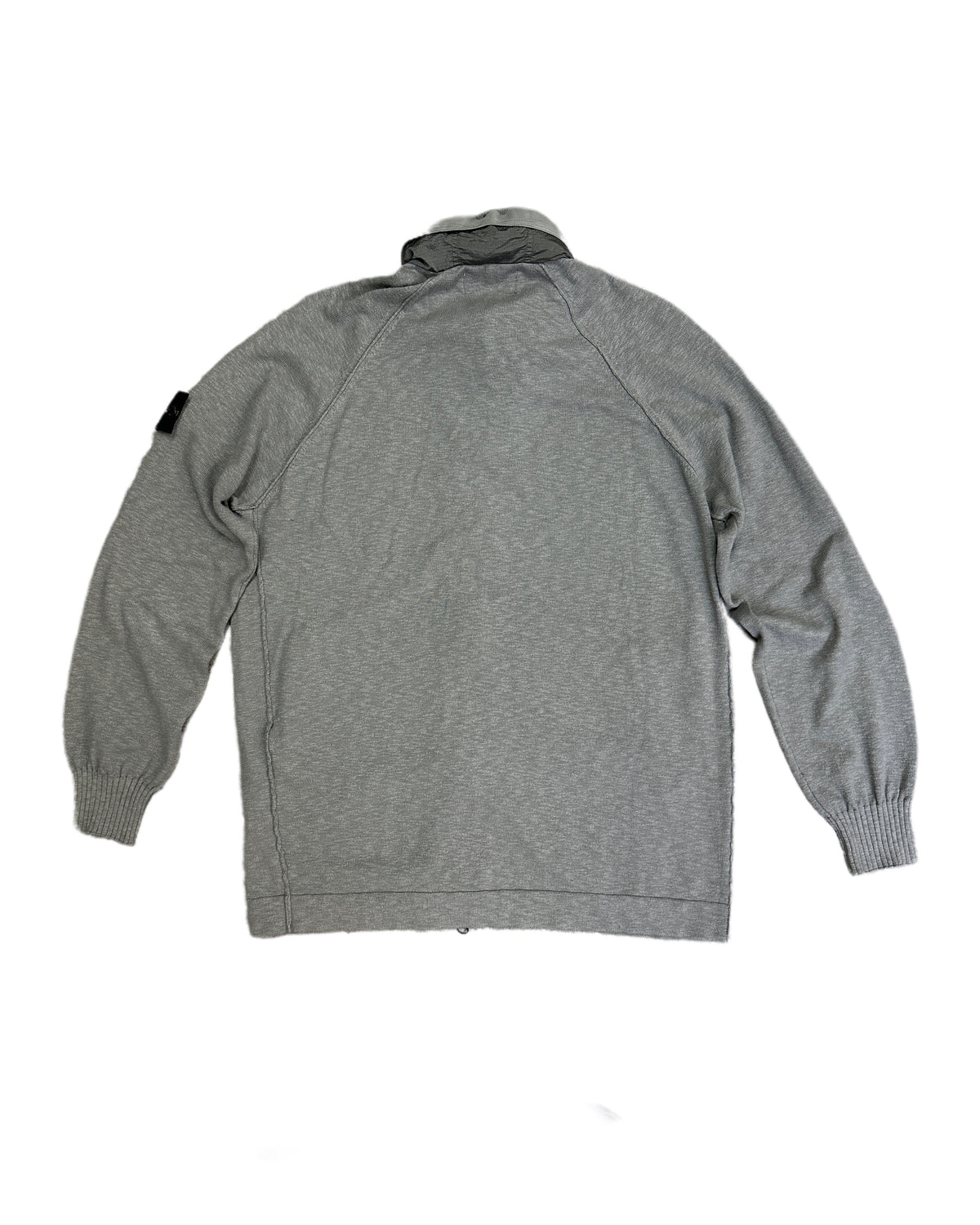 Stone Island 2019 Grey Hooded Knit Jacket - XL